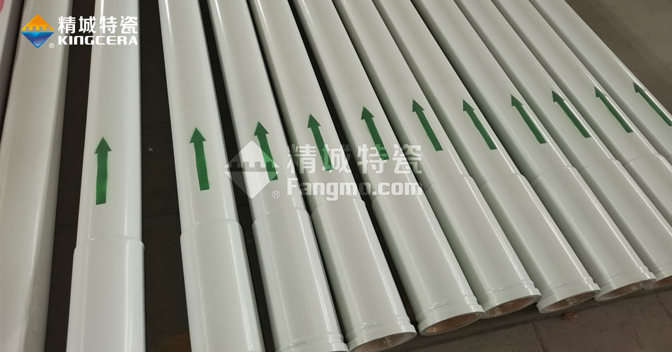 精城新型轻量化耐磨陶瓷泵车管道得到客户高度认可 精城新型轻量化耐磨陶瓷泵车管道得到客户高度认可
